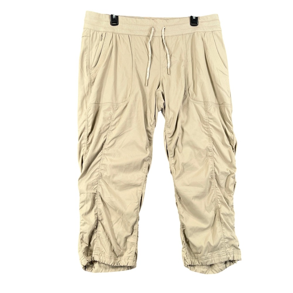 The North Face Aphrodite 2.0 Capri Pants Womens XL Tan Stretch Outdoor Hiking